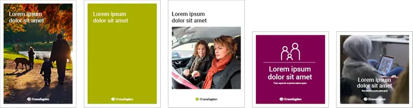 Exempel på broschyrer.